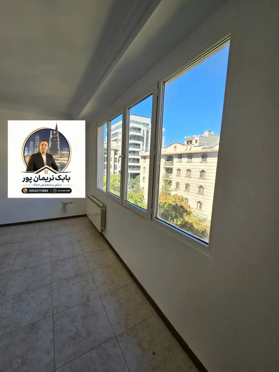 آپارتمان ۱۰۰ متری ۲ خواب نوساز عظیمیه