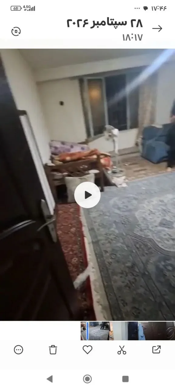اجاره آپارتمان ۱۱۵ متری سه‌خوابه در ساسانی